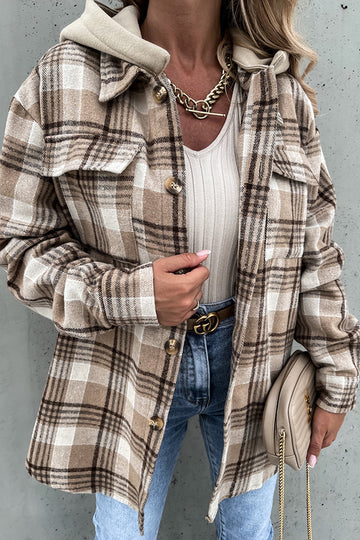 Veste à carreaux tendance style streetwear