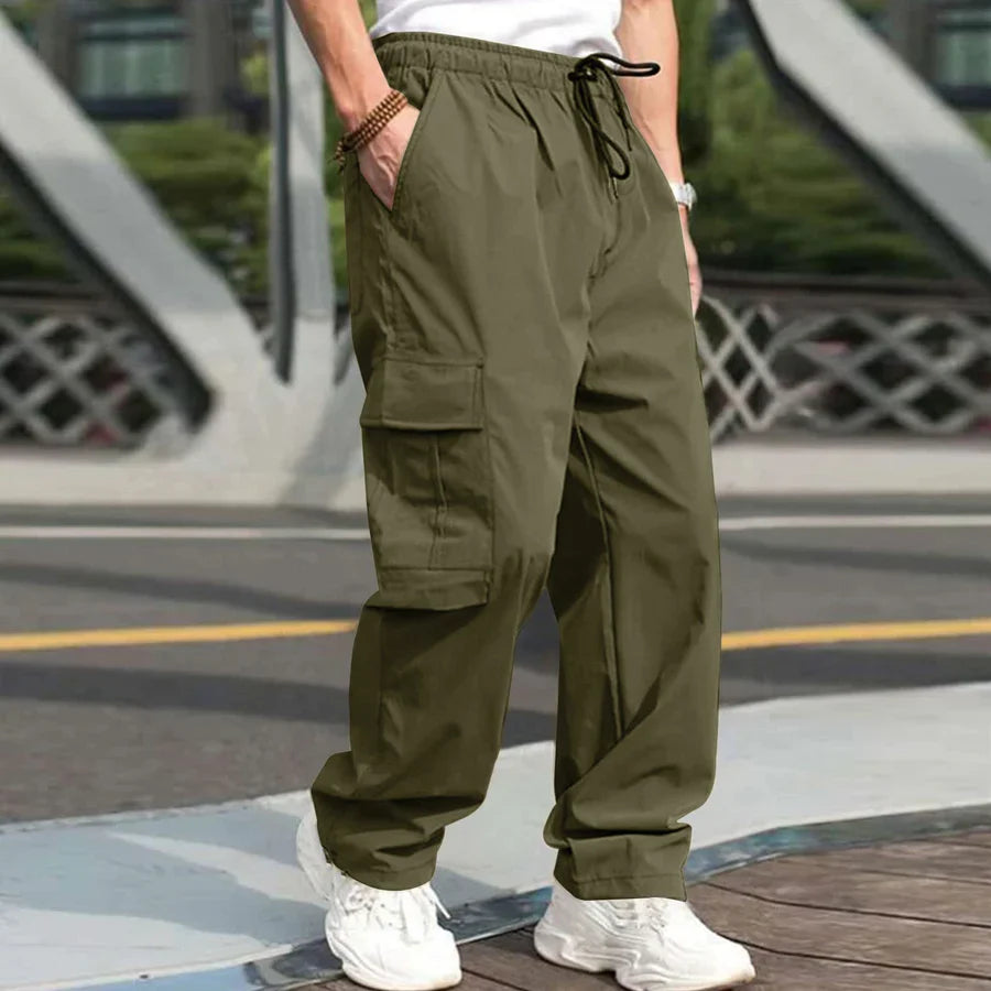 Bequeme Cargohose Mit Kordelzug - IdealeKleiden