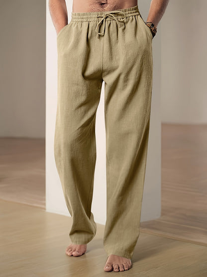 Pantalon confortable pour homme, décontracté avec cordon de serrage