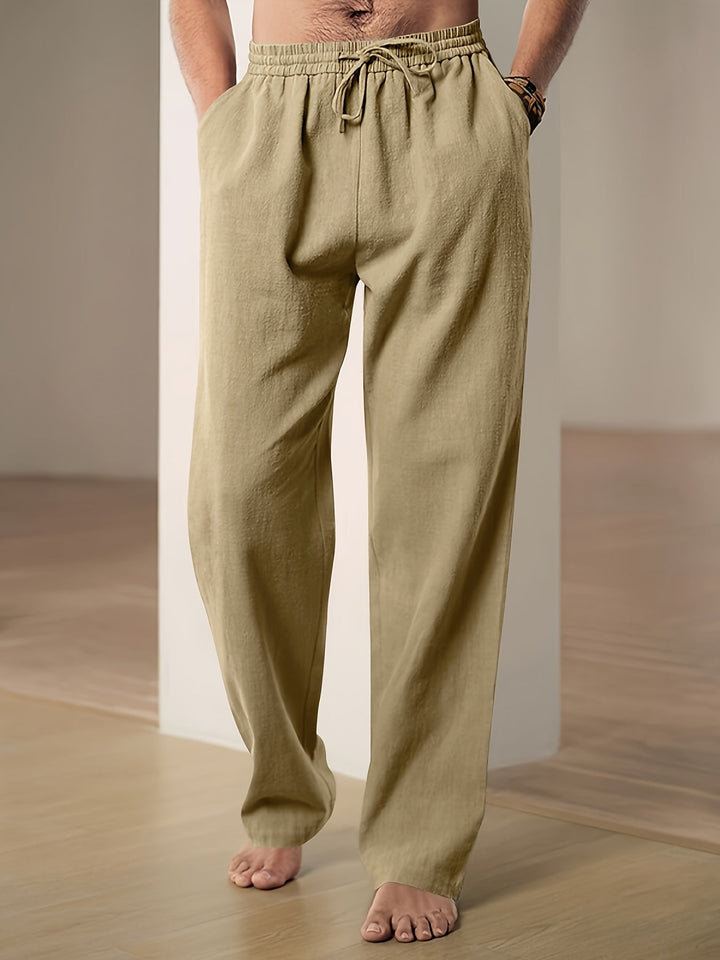 Pantalon confortable pour homme, décontracté avec cordon de serrage