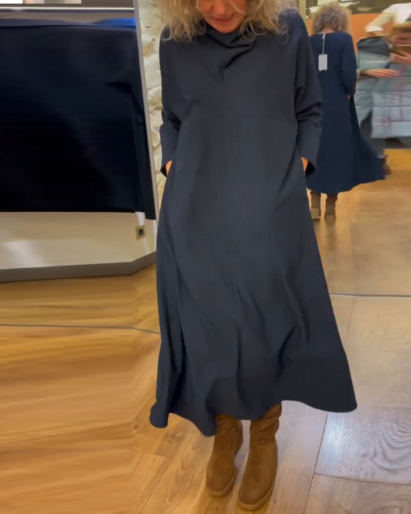 Robe avec poches pour femme décontractée