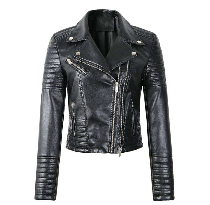 Veste en cuir femme élégante classique