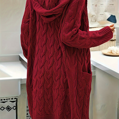 Veste à capuche femme longue élégante