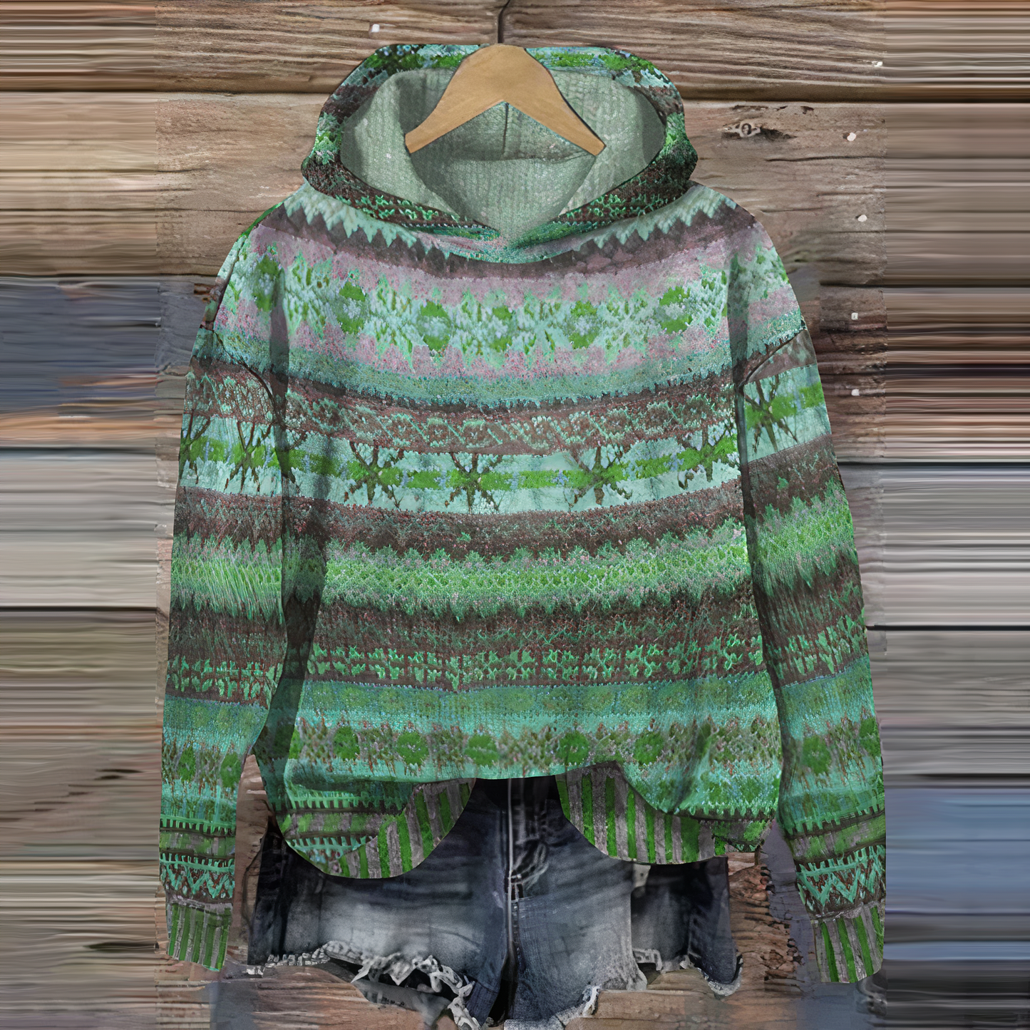Sweat-shirt à capuche imprimé en 3D élégant, confortable et oversize