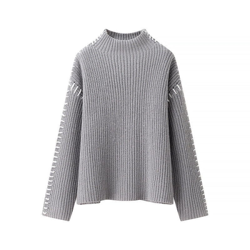 Pull en maille douce femme élégant et confortable