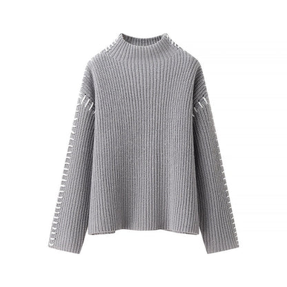 Pull en maille douce femme élégant et confortable