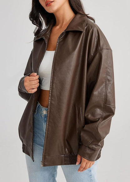 Blouson de cuir style locomotive cool