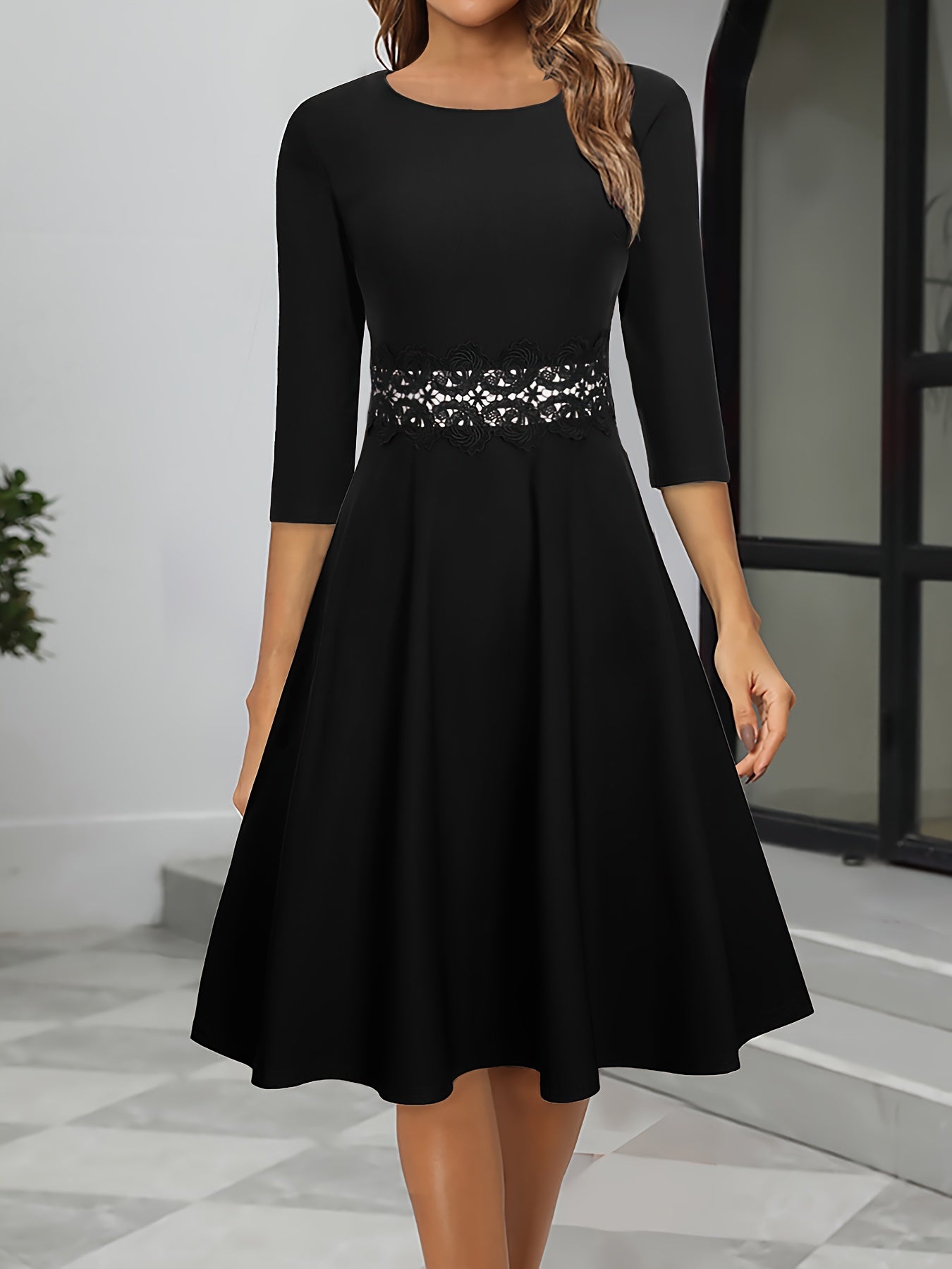 Robe de soirée élégante mi-longue pour femme