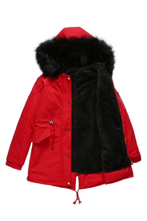 Manteau d'hiver femme polaire matelassé chaud