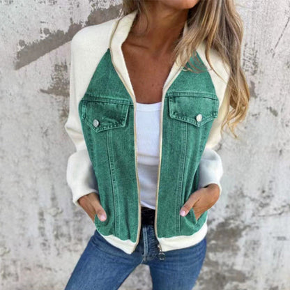 Veste en jean femme stylée décontractée