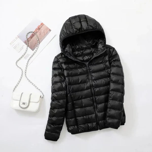 Doudoune matelassée imperméable pour homme Noire