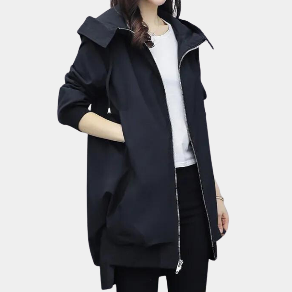Veste d'automne longue et moderne pour femme