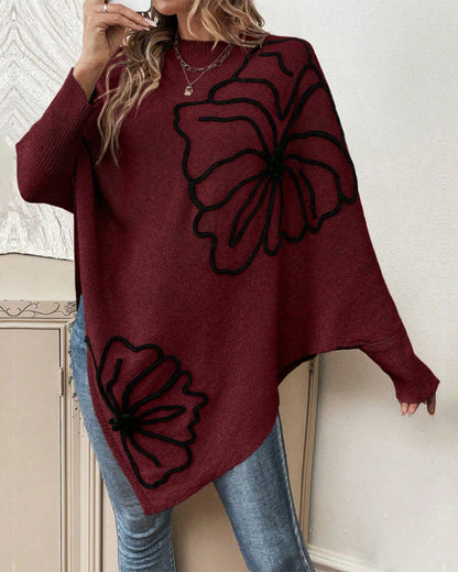 Veste sweat douillette manches chauve-souris