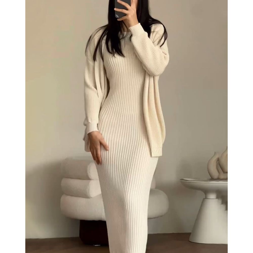 Ensemble 2 pièces moderne pour femme en coton coupe slim