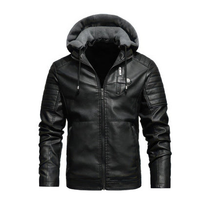 Veste d'hiver homme à capuche chaude de luxe