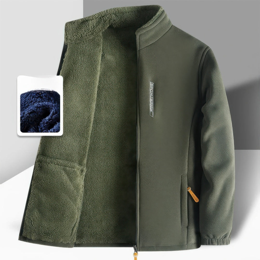 Robe d'hiver chaude doublée polaire moderne
