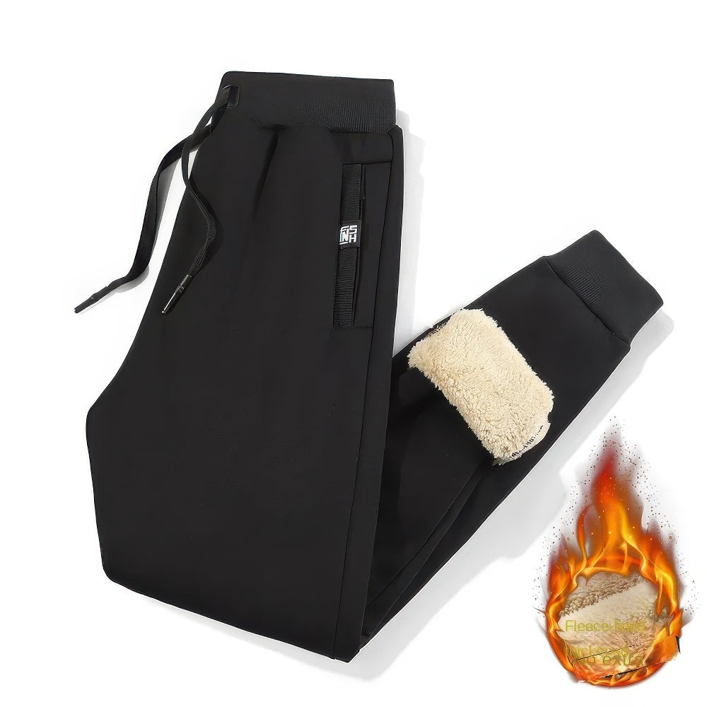 Pantalon de jogging doux intérieur polaire chaud et confortable