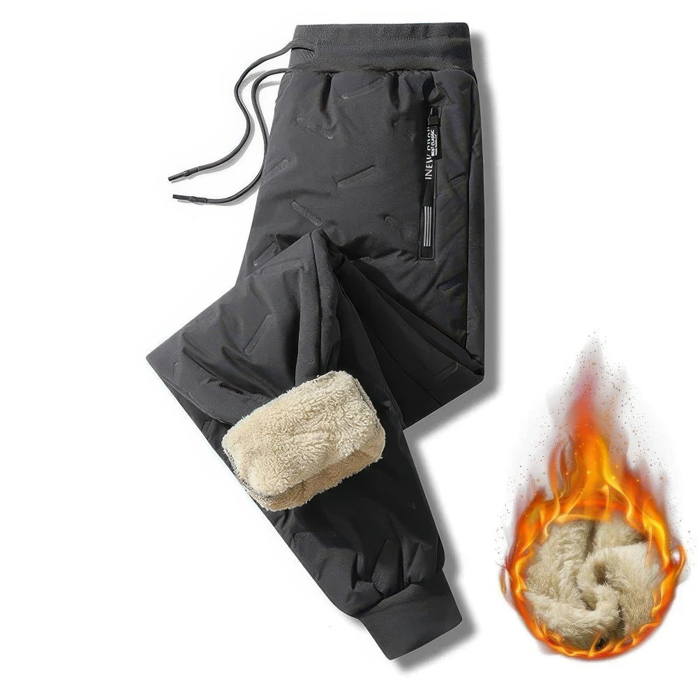 Pantalon de jogging doux en polaire doublé