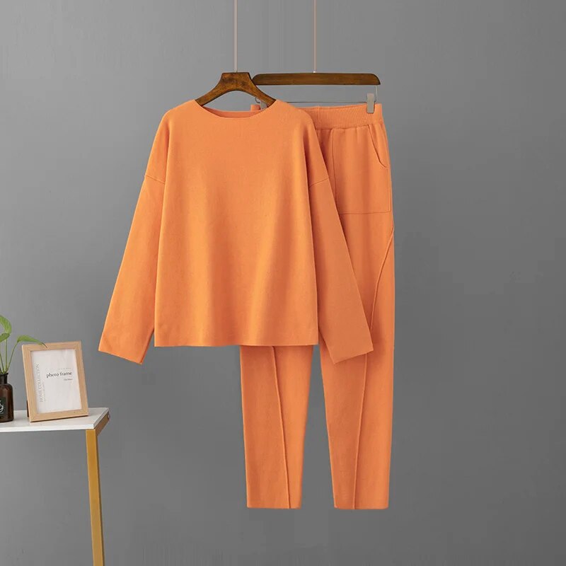 Strickkleid Set Damen Eleganz - IdealeKleiden