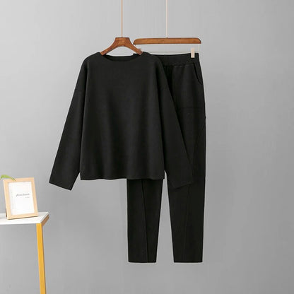 Ensemble robe tricotée femme élégante