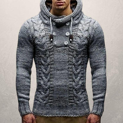 Pull en laine Capuche Coupe ajustée Moderne