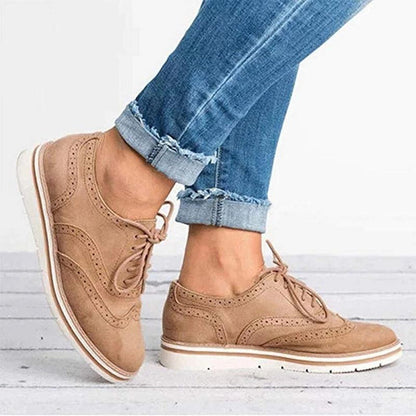 Chaussures en cuir à lacets élégantes pour femme