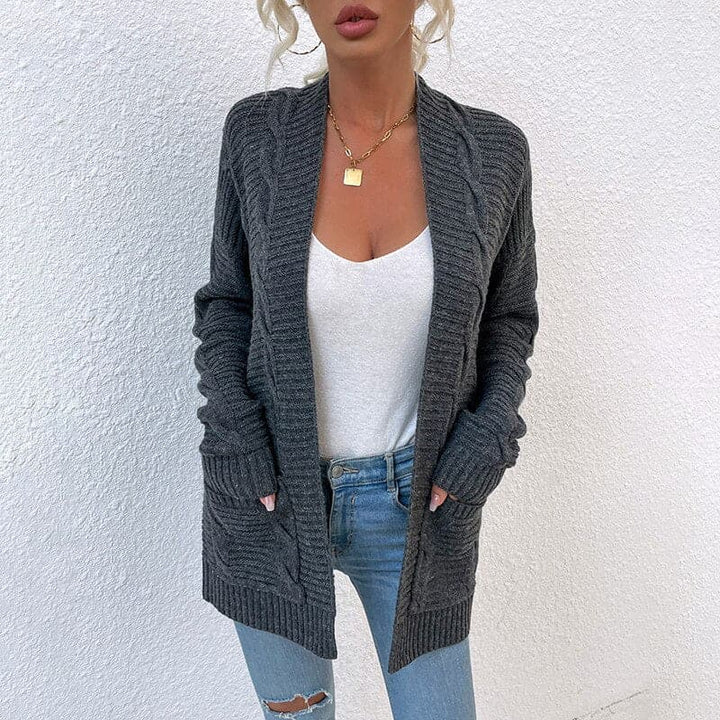 Cardigan douillet pour femmes avec poches