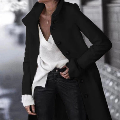 Manteau Femme Long Cintrée Classique