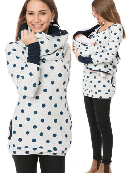 Pull-over de grossesse Allaitement Pratique Imprimé floral