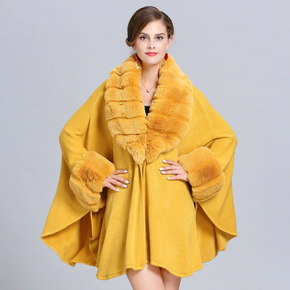 Manteau doux en fausse fourrure pour femmes