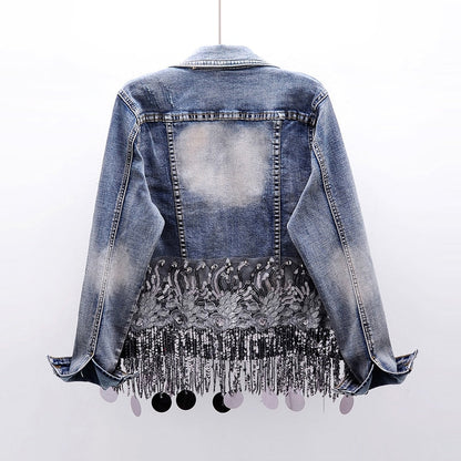 Damen Jeansjacke Bequem Sportlich - IdealeKleiden