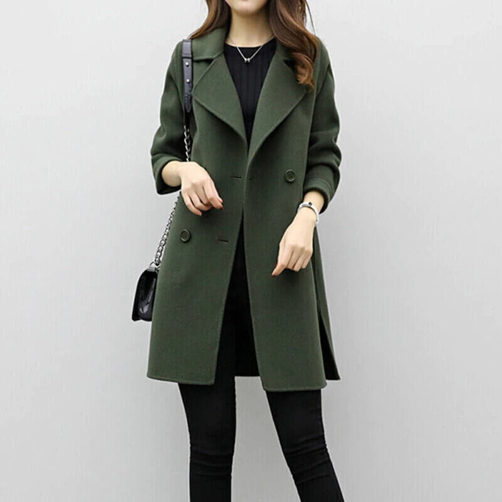 Manteau Femme Moderne Double Boutonnage