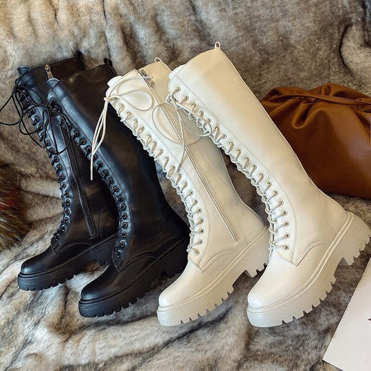 Damen Stiefel Kniehoch Komfortabel - IdealeKleiden