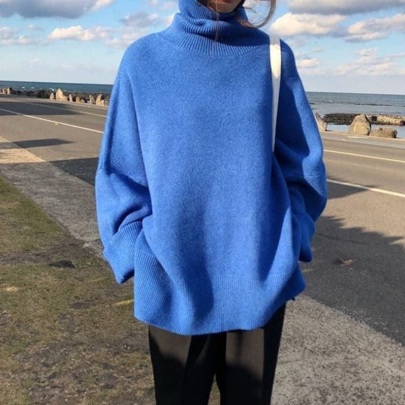 Pull-overs oversize doux à manches longues