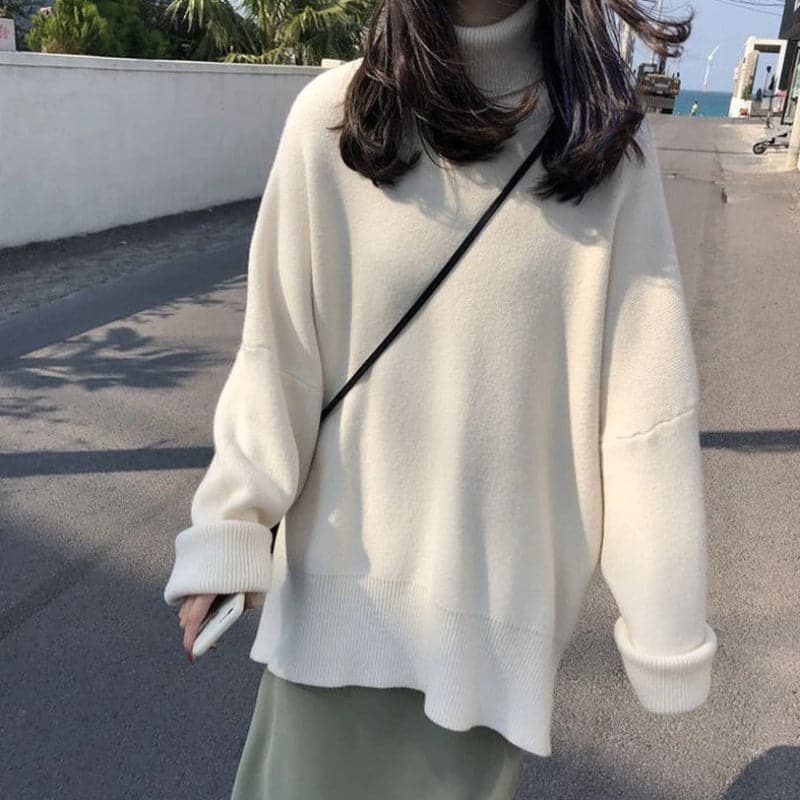 Pull-overs oversize doux à manches longues