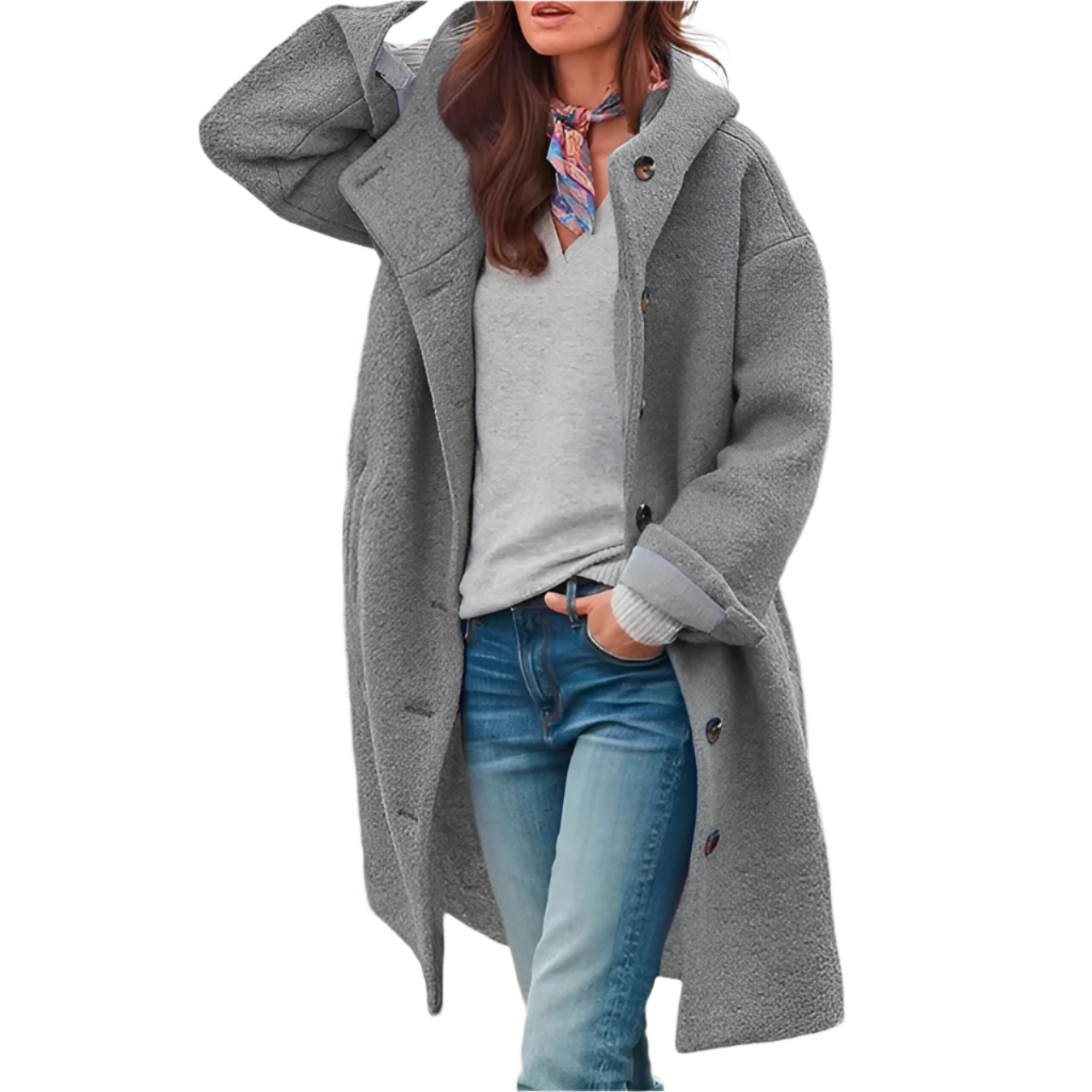 Veste confortable en laine mérinos pour femme