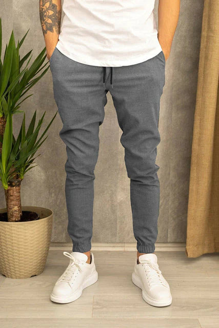 Pantalon homme stylé élégant coupe slim