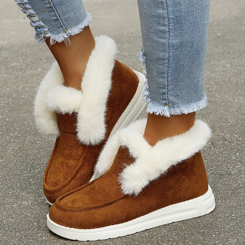 Bottes d'hiver souples et confortables pour femme
