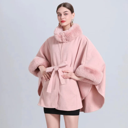 Manteau Cape Femme Hiver Élégant