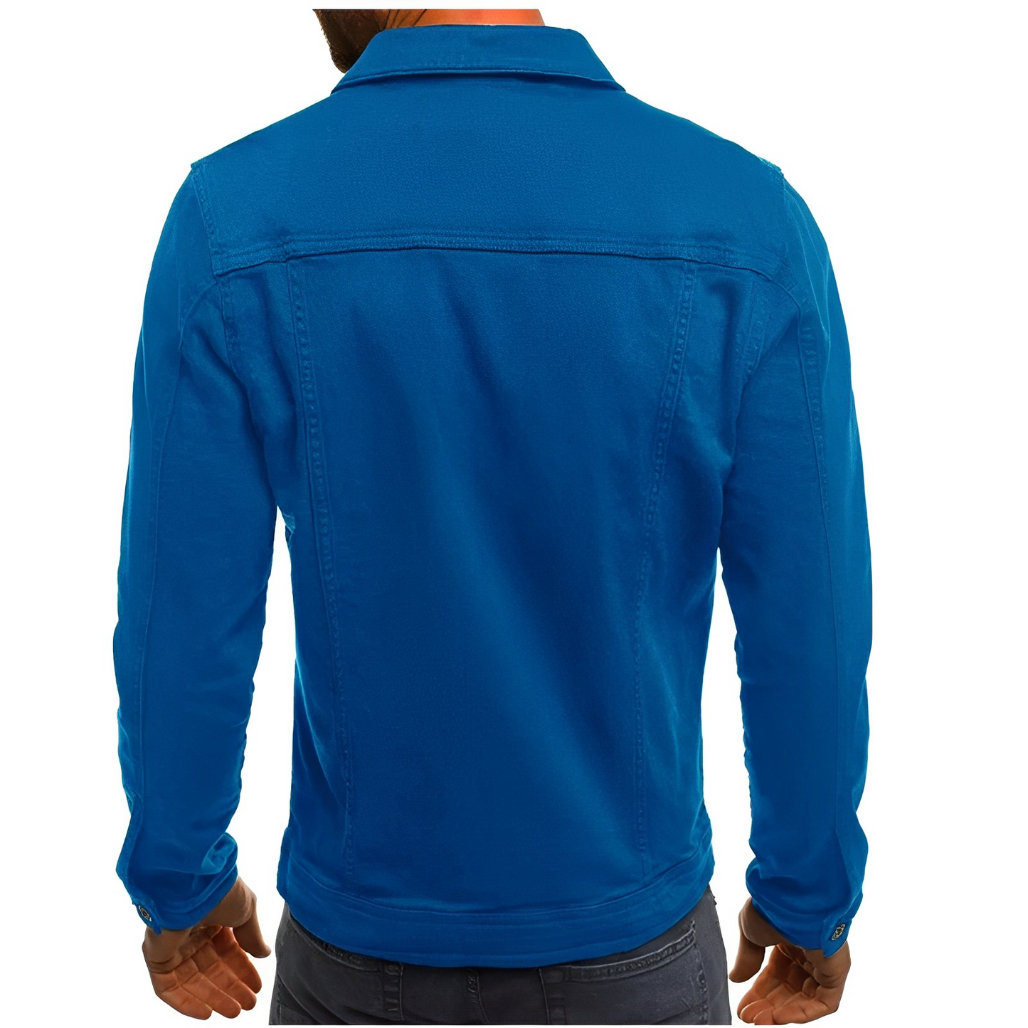 Sommerjacke Herren Jeans Blau Cool - IdealeKleiden
