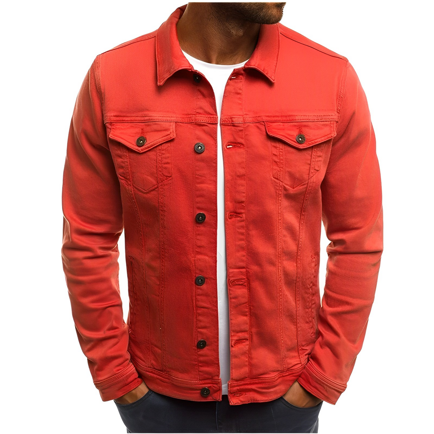 Veste d'été homme jean bleu cool