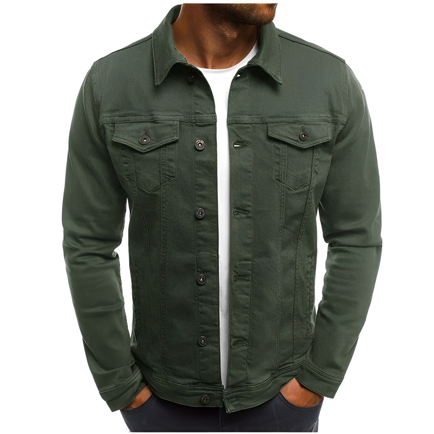 Veste d'été homme jean bleu cool