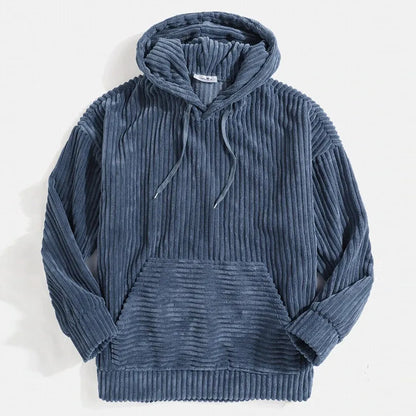 Premium Herren Kapuzenjacke Cord Modern - IdealeKleiden