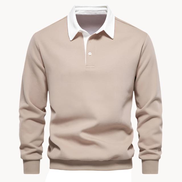 Polo Homme Hiver Pull Élégant Chaud