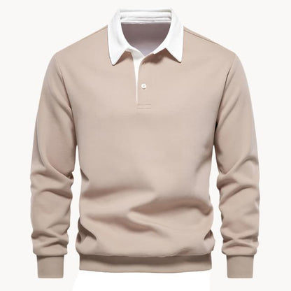 Polo Homme Hiver Pull Élégant Chaud