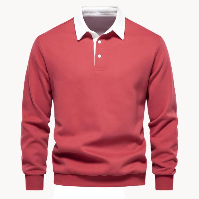 Polo Homme Hiver Pull Élégant Chaud