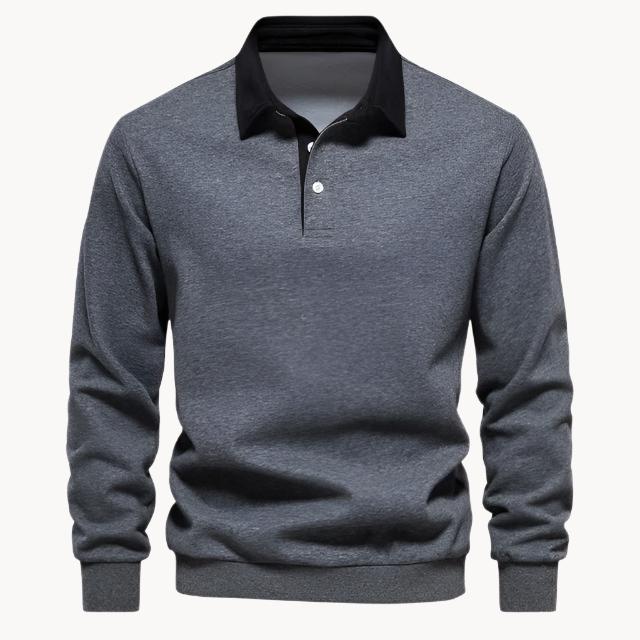 Polo Homme Hiver Pull Élégant Chaud