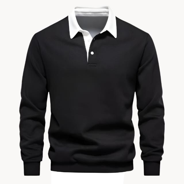 Polo Homme Hiver Pull Élégant Chaud