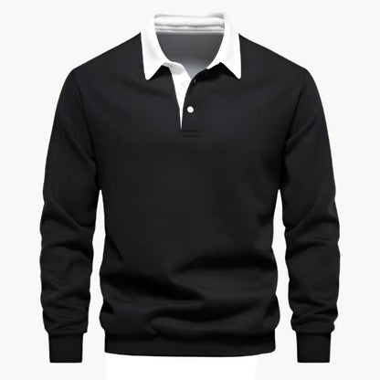 Polo Homme Hiver Pull Élégant Chaud