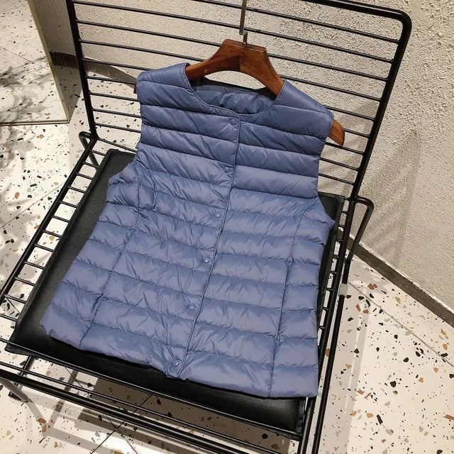 Doudoune Sans Manches Femme Chaude Et Élégante